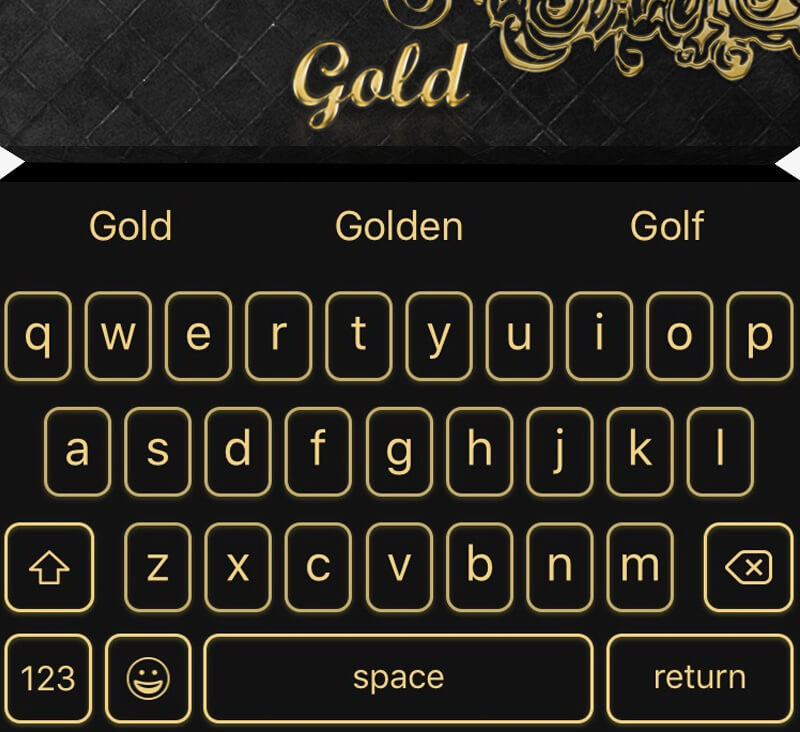 EasyType Themes - Gold